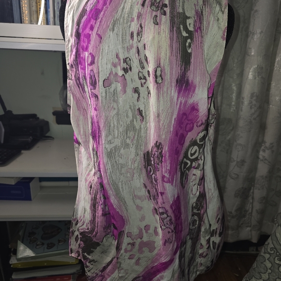 ANN TAYLOR Cowl Neck Blouse Shirt Top Womens's Size 16 - Picture 3 of 10